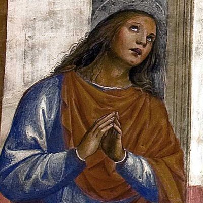 Benoît répare le tamis brisé (Monte Oliveto, Vie de saint Benoît) - Le Sodoma