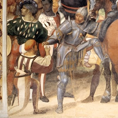 Benoît prédit la destruction du Mont Cassin (Monte Oliveto, Vie de saint Benoît) - Le Sodoma 