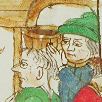 Jésus chasse les marchands du Temple (Speculum humanæ salvationis 10B34)