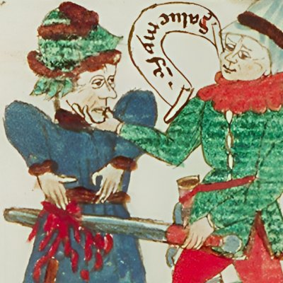 Joab tue son frère Amasa (Speculum humanæ salvationis 10B34)
