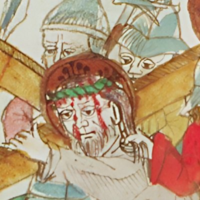 La montée au calvaire (Speculum humanæ salvationis 10B34)