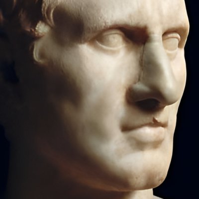 Buste en marbre, présumé de Ménandre (réplique romaine du Capitole)