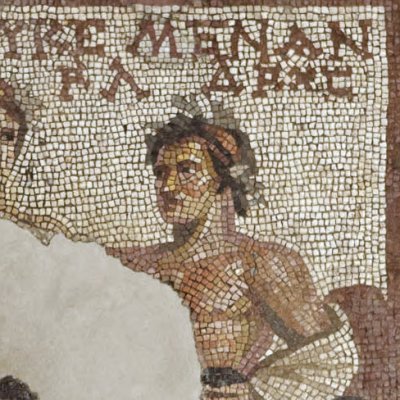 Ménandre, Glycère et l'esprit de la Comédie (mosaïque d'Antioche)