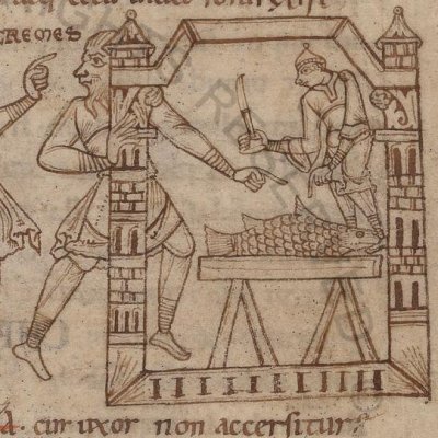 L'Andrienne, Acte III, scène 4 (Térence, Vat. Lat. 3305, FXVIIIv)