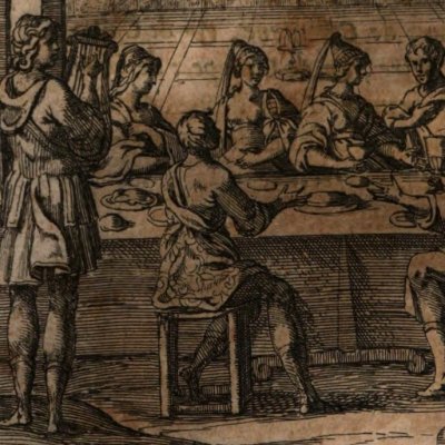 Livre 2. Banquet dionysiaque (Clitophon et Leucippe, 1635) - Rabel