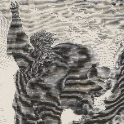 God creates light (The Holy Bible, Mame, 1866) - G. Doré