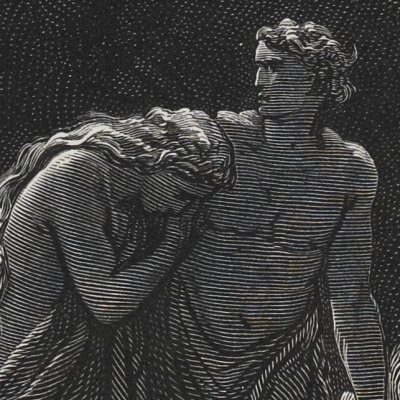 Adam and Eve hunted (The Holy Bible, Mame, 1866) - G. Doré