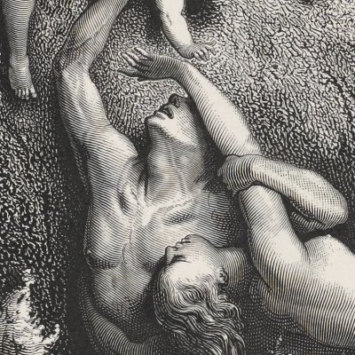 Scène du déluge (La Sainte Bible, Mame, 1866) - G. Doré