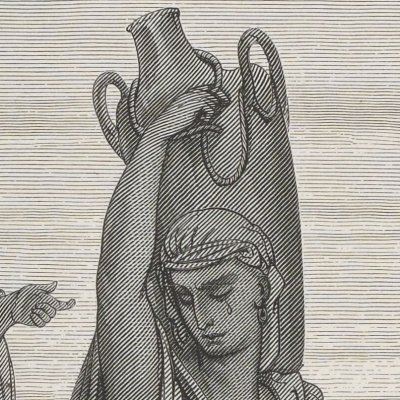 Abraham renvoie Agar (La Sainte Bible, Mame, 1866) - G. Doré