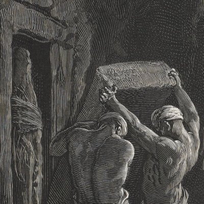 Abraham ensevelit Sarah (La Sainte Bible, Mame, 1866) - G. Doré