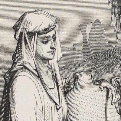 Éliézer et Rébecca (La Sainte Bible, Mame, 1866) - G. Doré