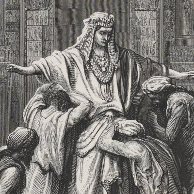 Joseph recognized by his brothers (The Holy Bible, Mame, 1866) - G. Doré