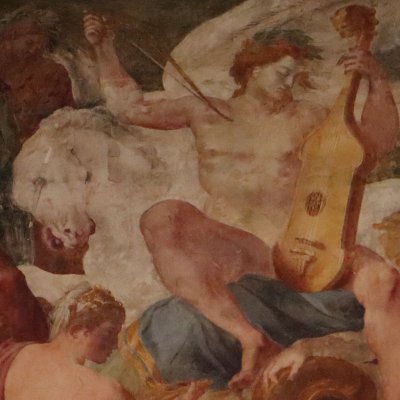 Apollon et les muses au Parnasse - Primatice et Niccolo dell'Abbate d'après Raphaël