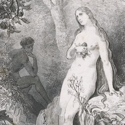Back to the thicket slunk, the guilty serpent (Milton's Paradise Lost) - Gustave Doré