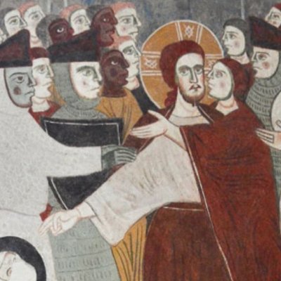 Arrestation du Christ et baiser de Judas (Fossa, Santa Maria ad Cryptas)