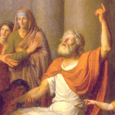 Timoléon à qui les Syracusains amènent des étrangers - Taillasson