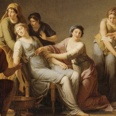 Pauline, femme de Sénèque, rappelée à la vie - Taillasson