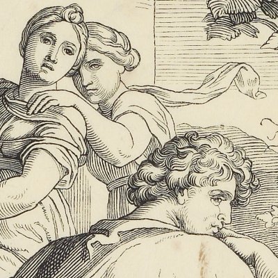 Cham maudit par son père Noé pour s'être moqué de lui - Julius Schnorr von Carolsfeld
