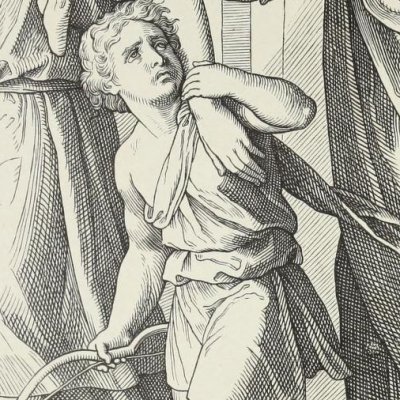 Ismaël et sa mère chassés (Die Bible in Bildern, 1860) - Julius Schnorr von Carolsfeld