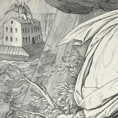 Le déluge (Die Bible in Bildern, 1860) - Julius Schnorr von Carolsfeld