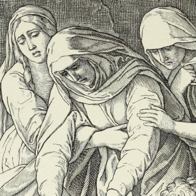 La mise au tombeau (Die Bible in Bildern, 1860) - Julius Schnorr von Carolsfeld