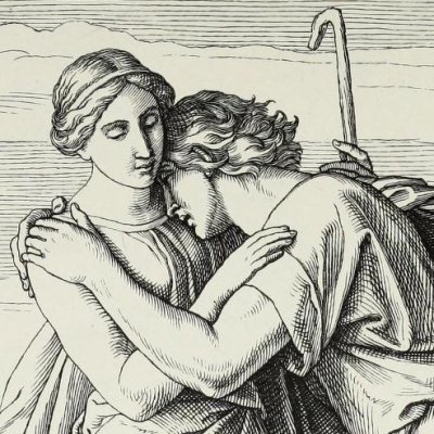 Jacob et Rachel au puits (Die Bible in Bildern, 1860) - Julius Schnorr von Carolsfeld
