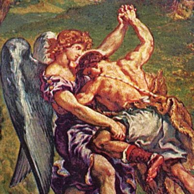 La lutte de Jacob avec l'ange - Delacroix