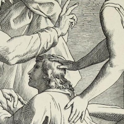 Isaac bénit Jacob au lieu d'Esaü (Die Bible in Bildern, 1860) - Julius Schnorr von Carolsfeld