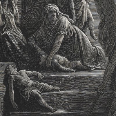 Mort des premiers nés en Égypte (La Sainte Bible, Mame, 1866) - G. Doré