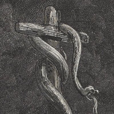 Le serpent d'airain (La Sainte Bible, Mame, 1866) - G. Doré