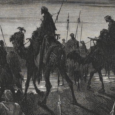 Passage du Jourdain par les Hébreux (La Sainte Bible, Mame, 1866) - G. Doré