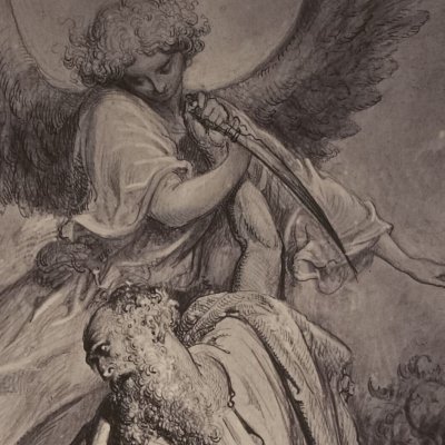 Le sacrifice d'Isaac (La Sainte Bible, dessins photographiés, 1868) - G. Doré