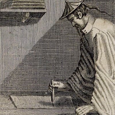 Écriture au pinceau (Kircher, Chine illustrée, 1670)