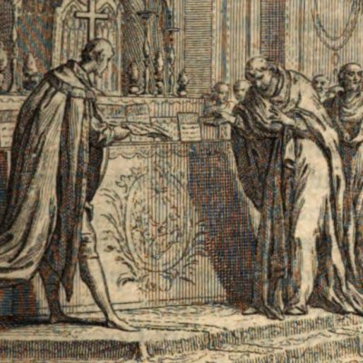 Donation de Charlemagne au pape (Ch. F. Toustain, Nouveau traité de Diplomatique) - Eisen