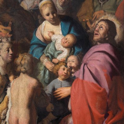 Le Christ et les petits enfants - Rembrandt ?