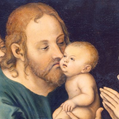 Le Christ et les petits enfants (version de Francfort) - Lucas Cranach l'Ancien