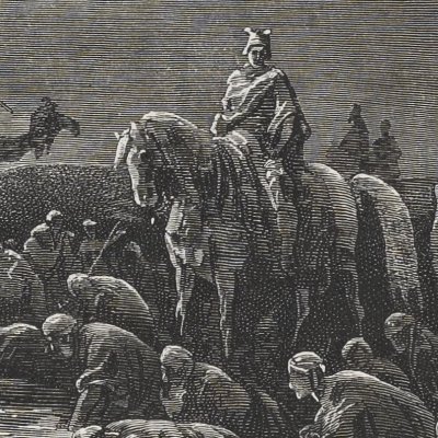 Gédéon choisit ses soldats (La Sainte Bible, Mame, 1866) - G. Doré