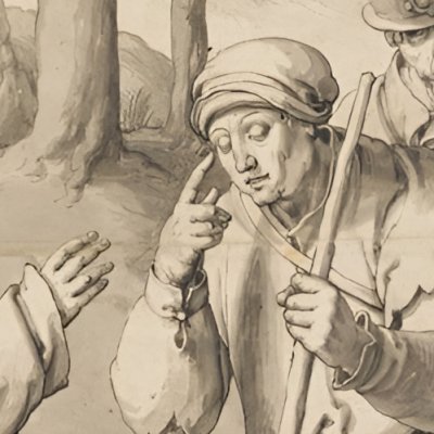 Jésus guérissant un aveugle - Lucas de Leyde