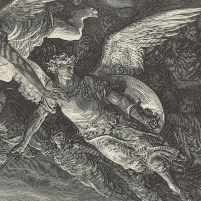 The fallen Angels explore Hell (Milton's Paradise Lost, 1866) - Gustave Doré 