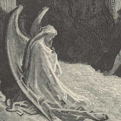 Satan talks to Sin and Death (Milton's Paradise Lost, 1866) - Gustave Doré 