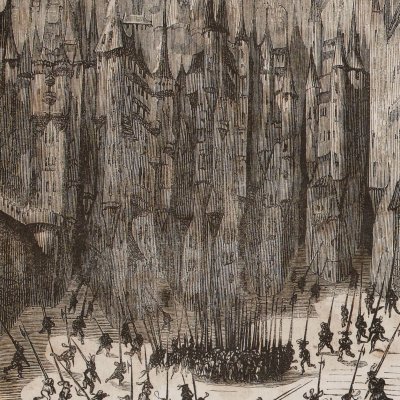 Le ban et l'arrière-ban… (Rabelais, Gargantua, 1858) - Gustave Doré