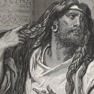 Samson et Dalila (La Sainte Bible, Mame, 1866) - G. Doré