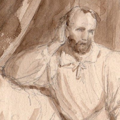 Le Général Moreau dictant ses dernières volontés à son ami et aide de camp, le colonel Rapatel - Couder