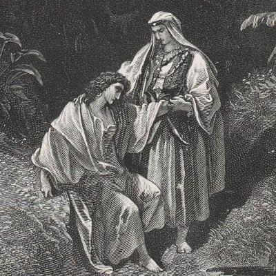 David et Jonathas (La Sainte Bible, Mame, 1866) - G. Doré