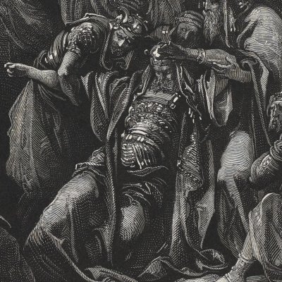 Saül devant la pythonisse (La Sainte Bible, Mame, 1866) - G. Doré