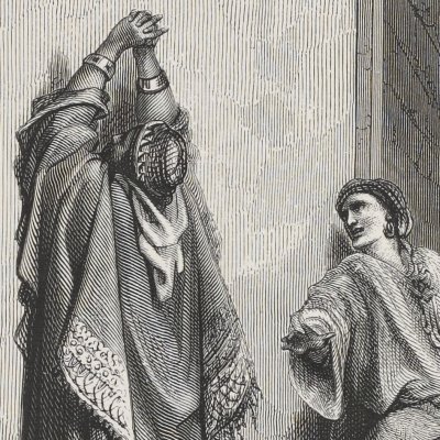 David inconsolable de la mort d'Absalon (La Sainte Bible, Mame, 1866) - G. Doré