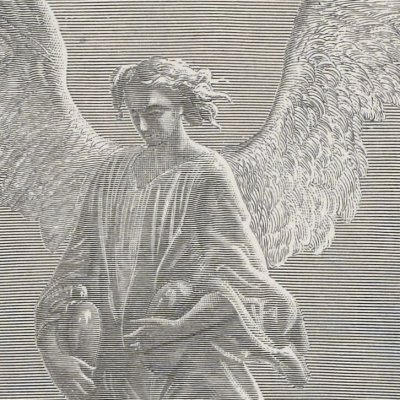Élie nourri par un ange (La Sainte Bible, Mame, 1866) - G. Doré