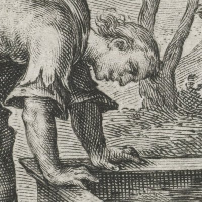Narcisse à la fontaine (Metamorphoseon) - Crispin de Passe l’Ancien
