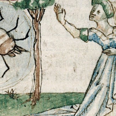 Arachné (Épître d’Othéa, Lille ms 175, f62v)