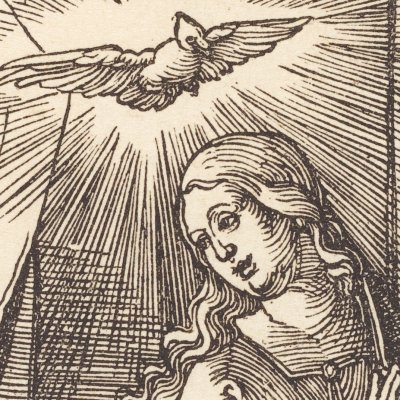 L'Annonciation (Petite Passion) - Albrecht Dürer